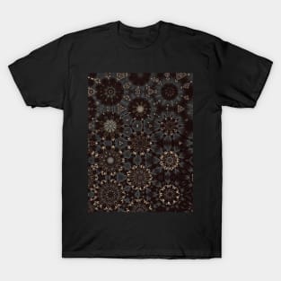 Black and White Fireworks Pattern - WelshDesignsTP002 T-Shirt